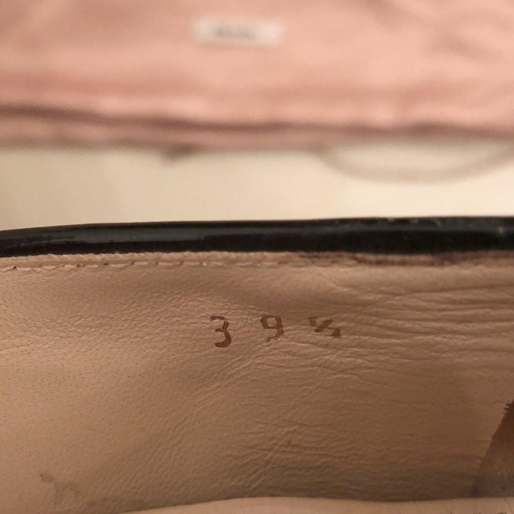 TRD Prada Black Patent Leather Bow Ballet Flats - Picture 7 of 8